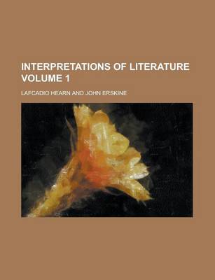 Book cover for Interpretations of Literature Volume 1