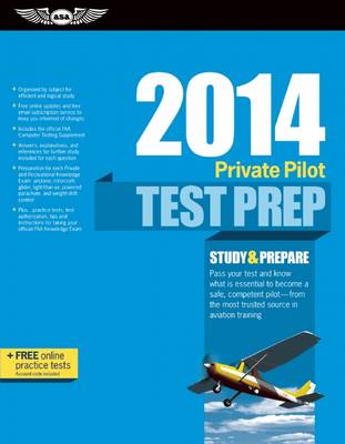 Book cover for Private Pilot Test Prep 2014 + Tutorial Software