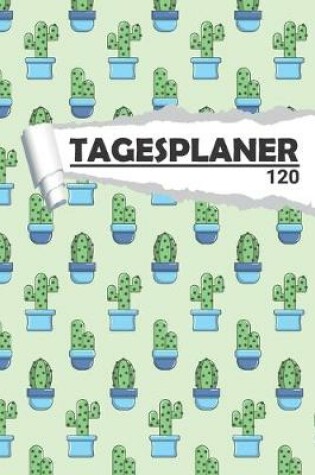 Cover of Tagesplaner mit Kaktus Blumen