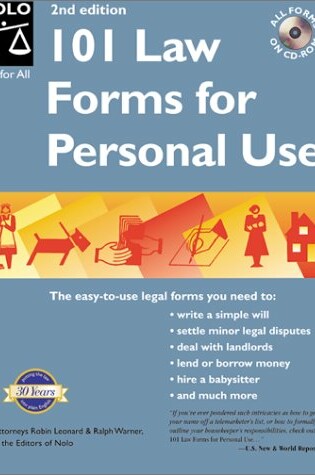 Cover of 101 Law Forms for Personal Use