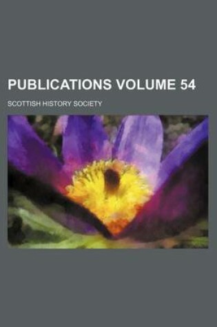 Cover of Publications Volume 54