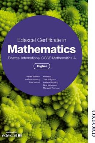 Cover of Edexcel Certificate in Mathematics Edexcel International GCSE Mathematics A Higher