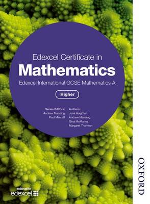 Book cover for Edexcel Certificate in Mathematics Edexcel International GCSE Mathematics A Higher