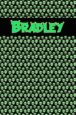 Cover of 120 Page Handwriting Practice Book with Green Alien Cover Bradley