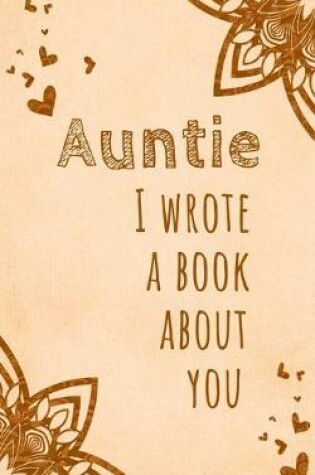 Cover of Auntie I Wrote a Book About You