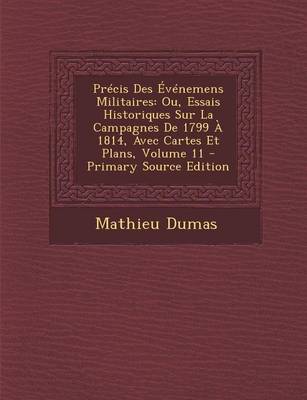 Book cover for Precis Des Evenemens Militaires