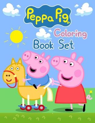 Book cover for Peppa Pig Coloring Book Set