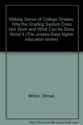 Book cover for Making Sense of College Grades