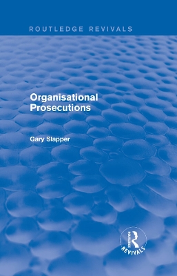 Cover of Organisational Prosecutions