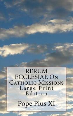 Book cover for RERUM ECCLESIAE On Catholic Missions