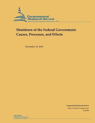 Book cover for Shutdown of the Federal Government