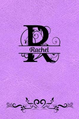 Book cover for Split Letter Personalized Journal - Rachel