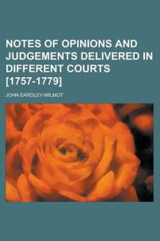 Cover of Notes of Opinions and Judgements Delivered in Different Courts