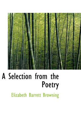 Book cover for A Selection from the Poetry