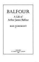 Book cover for Balfour