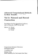 Book cover for Advanced Computational Methods in Heat Transfer Vol. 2