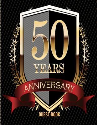 Book cover for 50 Years Anniversary Guest Book