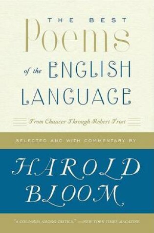 Cover of The Best Poems of the English Language