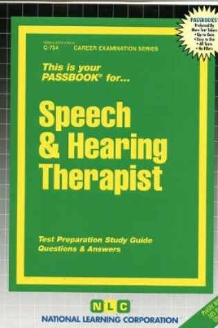 Cover of Speech & Hearing Therapist