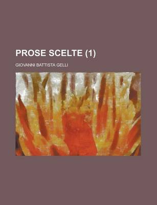 Book cover for Prose Scelte (1)