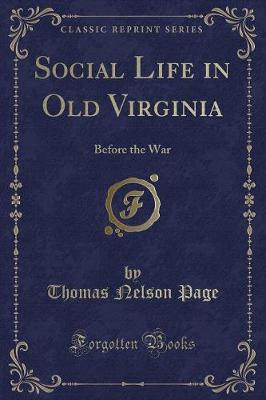 Book cover for Social Life in Old Virginia