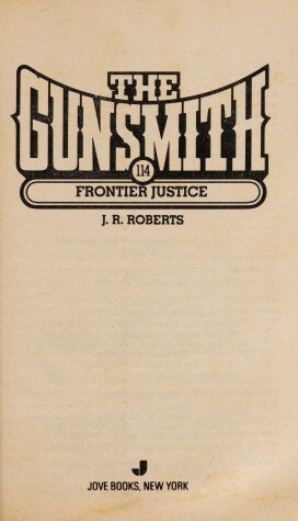 Book cover for The Gunsmith 114: Frontier