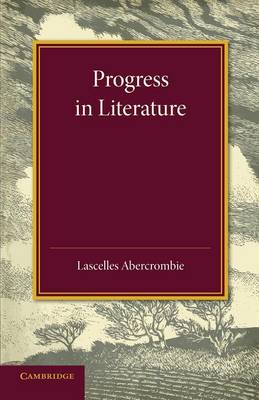 Book cover for Progress in Literature