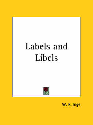 Book cover for Labels and Libels (1929)