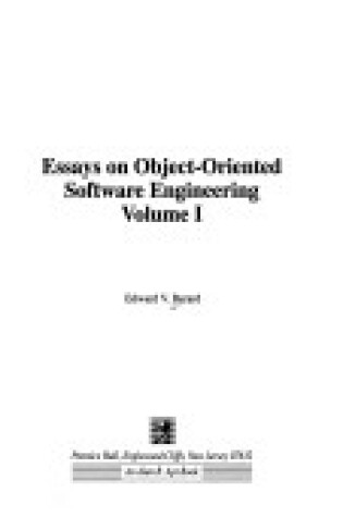 Cover of Essays on Object-oriented Software Engineering