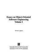 Book cover for Essays on Object-oriented Software Engineering