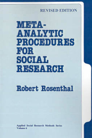Cover of Meta-Analytic Procedures for Social Research