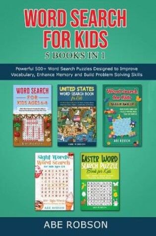 Cover of Word Search for Kids 5 Books in 1