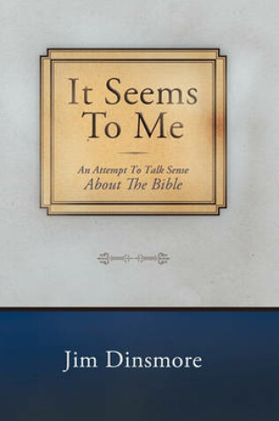 Cover of It Seems to Me