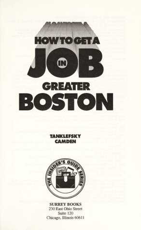 Book cover for How to Get a Job in Greater Boston