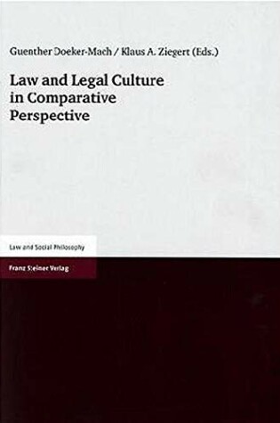 Cover of Law and Legal Culture in Comparative Perspective