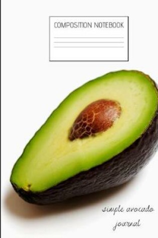 Cover of simple avocado journal Composition Notebook