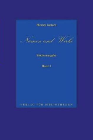 Cover of Namen und Werke 3