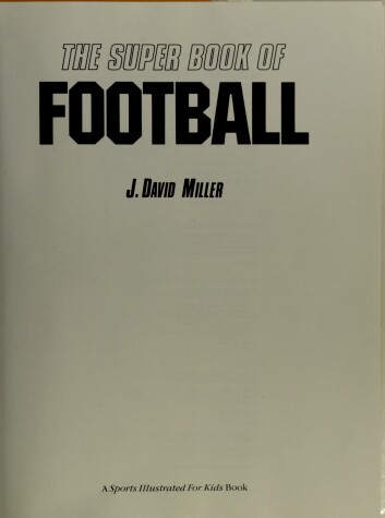 Book cover for The Super Book of Football