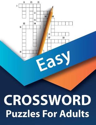 Book cover for Easy Crossword Puzzle Book For Adults