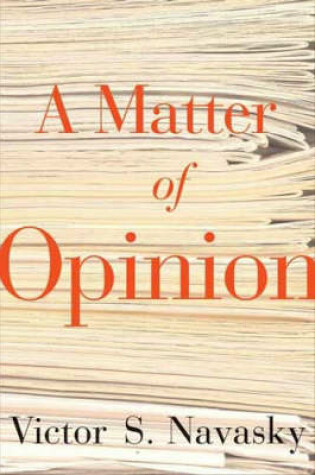 Cover of A Matter Of Opinion