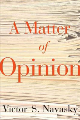 Book cover for A Matter Of Opinion