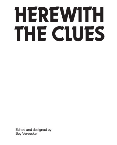 Book cover for Herewith the Clues