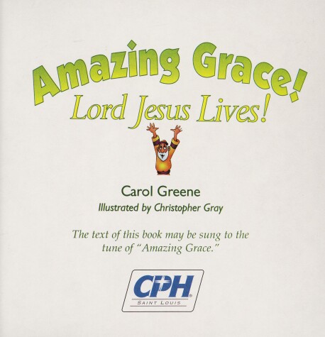 Book cover for Amazing Grace! Lord Jesus Lives: Read-N-Sing