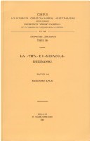 Cover of La "Vita" E I "Miracoli" Di Libanos