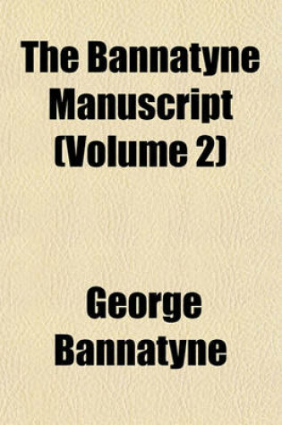 Cover of The Bannatyne Manuscript Volume 4