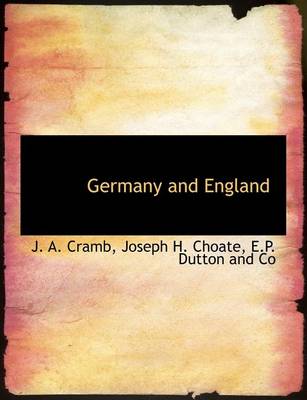 Book cover for Germany and England