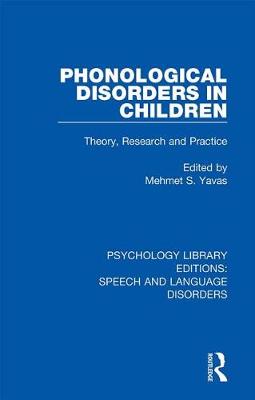 Cover of Phonological Disorders in Children