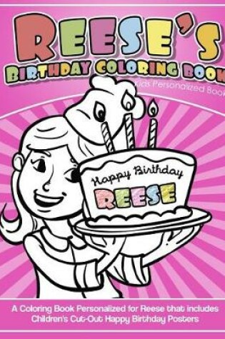 Cover of Reese's Birthday Coloring Book Kids Personalized Books