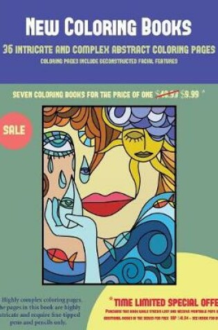Cover of New Coloring Books (36 intricate and complex abstract coloring pages)