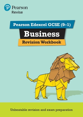 Book cover for Pearson REVISE Edexcel GCSE (9-1) Business Revision Workbook